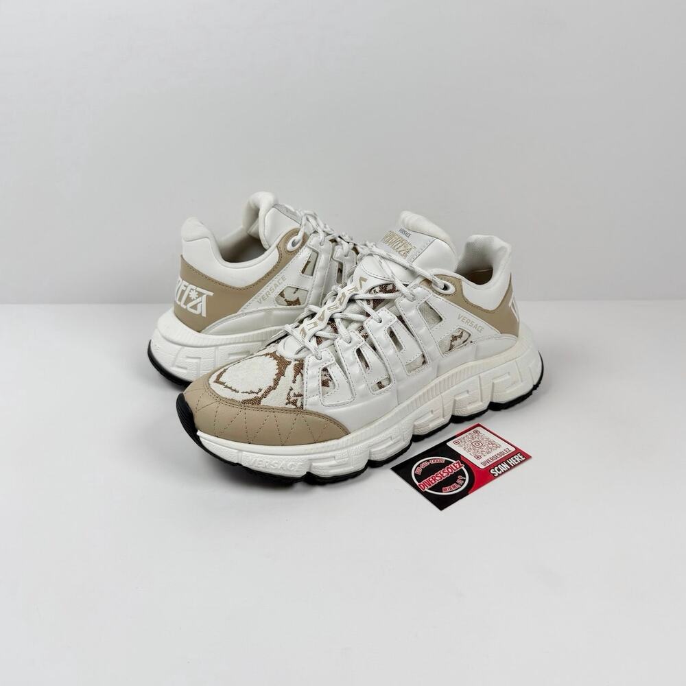 Size 41EU/8US - Versace Trigreca White Gold
